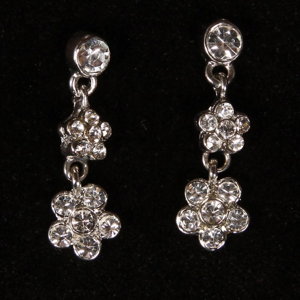 Pronovias PT-1352 Swarovski Crystal Drop Earrings